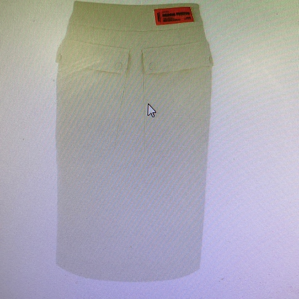 Heron Preston Pencil Cream Skirt